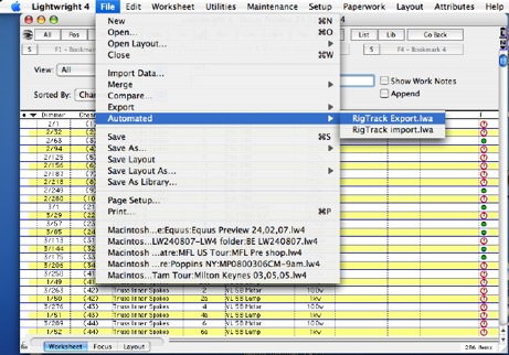 Lightwright Automated Export