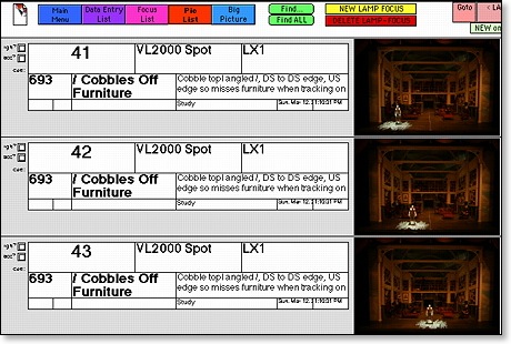 FocusTrack Picture List view